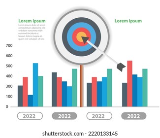 Infographic template for business. Modern Timeline diagram calendar with annual comparison chart, presentation vector infographic.