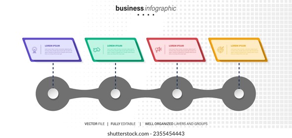 Infographic template for business. modern Timeline diagram for presentation vector infographic.
