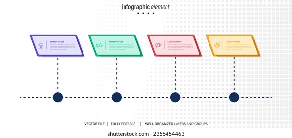 Infographic template for business. modern Timeline diagram for presentation vector infographic.
