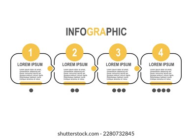 Infographic template for business plan ,strategy, roadmap. 4 Steps Modern Timeline diagram minimal creative style , presentation vector infographics