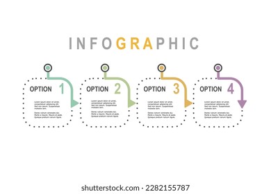Infographic template for business plan ,strategy, roadmap. 4 Steps Modern Timeline diagram creative style , presentation vector infographics