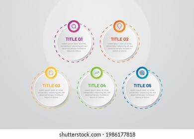 Plantilla de infografía para presentación de negocios