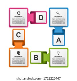Infographic template for business presentations or information banner. 
