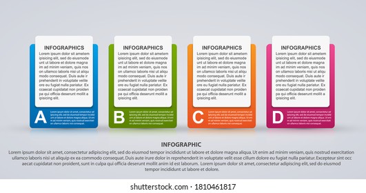 Infographic template for business presentations or information banner. 
