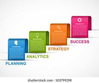 Infographic template for business presentations or information banner. 