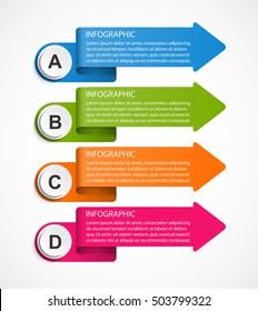 Infographic template for business presentations or information banner. 