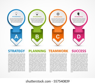 Infographic template for business presentations or information banner