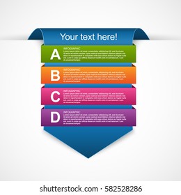 Infographic template for business presentations or information banner. 