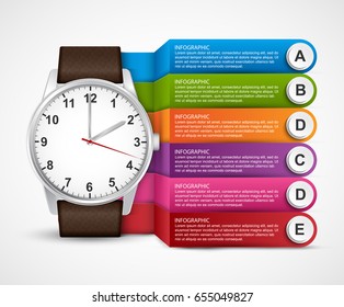 Infographic template for business presentations or information banner. 