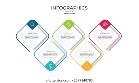 Infographic Template for Business Process with 5 Steps