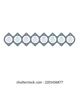 infographic template for business, science, education world. geometric infographic template. eight steps infographic template. internet, magazine, web, annual report information template