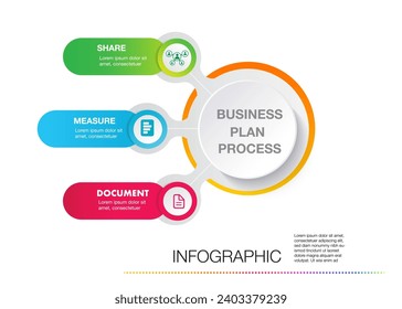 Infographic template for business step option modern design planning, data, strategy, diagram,