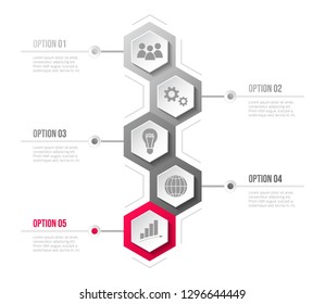 Infographic template - business timeline. Vector