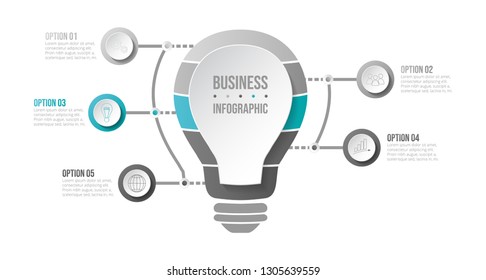 Infographic template - business timeline. Vector