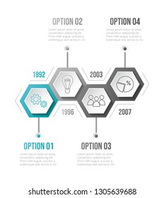 Infographic template - business timeline. Vector