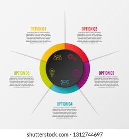 Infographic template - business timeline. Vector