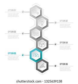 Infographic template - business timeline. Vector