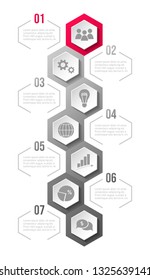 Infographic template - business timeline. Vector