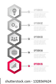 Infographic template - business timeline. Vector