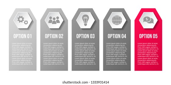 Infographic template - business timeline. Vector