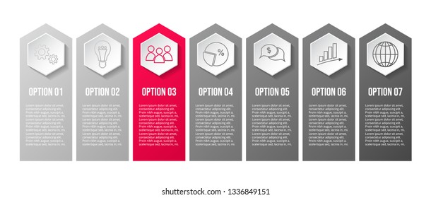Infographic template - business timeline. Vector