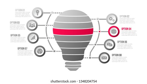 Infographic template - business timeline. Vector