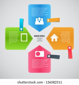 Infographic template business vector illustration