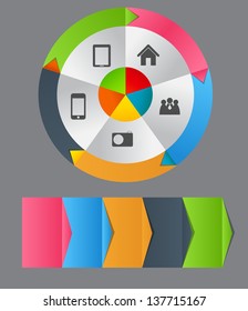 Infographic template business vector illustration