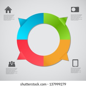 Infographic template business vector illustration