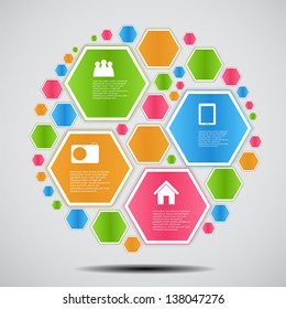 Infographic template business vector illustration