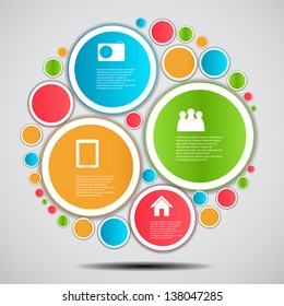 Infographic template business vector illustration