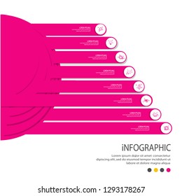 Infographic template  can be used for workflow layout, diagram, annual report, web design