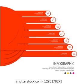 Infographic template  can be used for workflow layout, diagram, annual report, web design