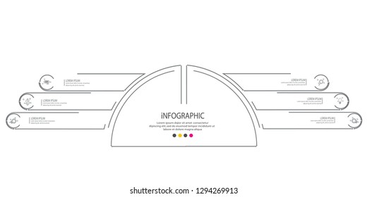 Infographic template  can be used for workflow layout, diagram, annual report, web design