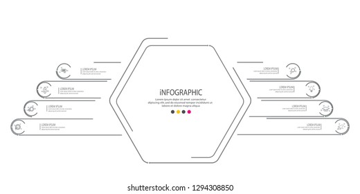 Infographic template  can be used for workflow layout, diagram, annual report, web design