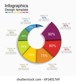 Infographic template. Can be used for workflow layout, diagram, business step options, banner, web design.