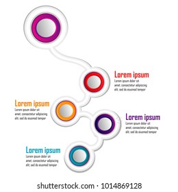 infographic template chart data element template illustration vector