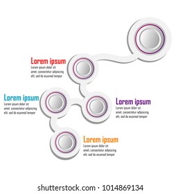 infographic template chart data element template illustration vector
