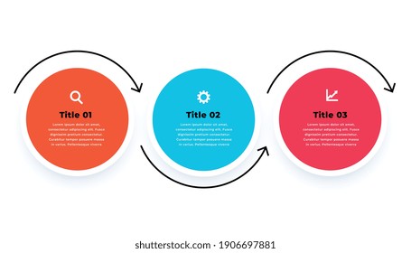 infographic template in circular style design