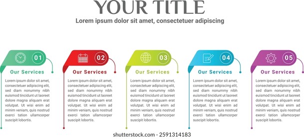infographic template data info flowchart