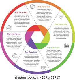 infographic template data info flowchart