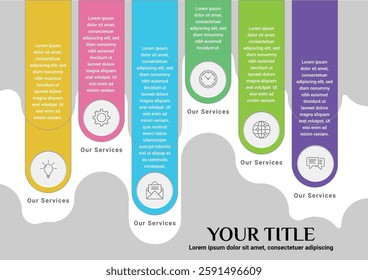 infographic template data info flowchart