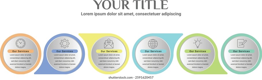 infographic template data info flowchart