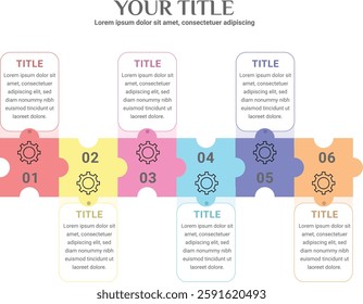 infographic template data info flowchart