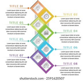 infographic template data info flowchart