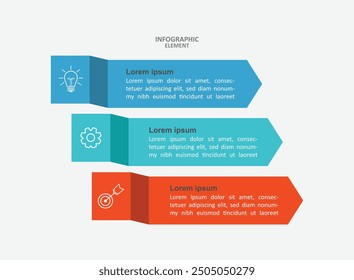 Infographic template desain business modern 