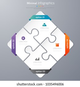 infographic template desgin the concept is option,step,plan,infograph with full color icon used for diagram infographic chart business presentation or website, Vector design element illustration