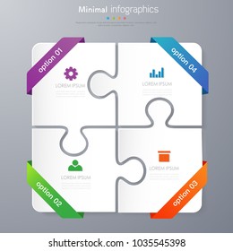 infographic template desgin the concept is option,step,plan,infograph with full color icon used for diagram infographic chart business presentation or website, Vector design element illustration