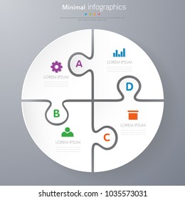 infographic template desgin the concept is option,step,plan,infograph with full color icon used for diagram infographic chart business presentation or website, Vector design element illustration