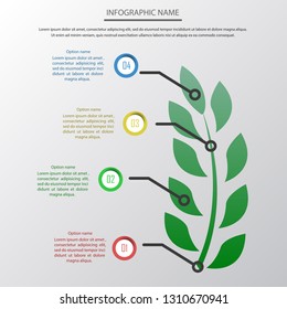 Infographic template design , 4 step
